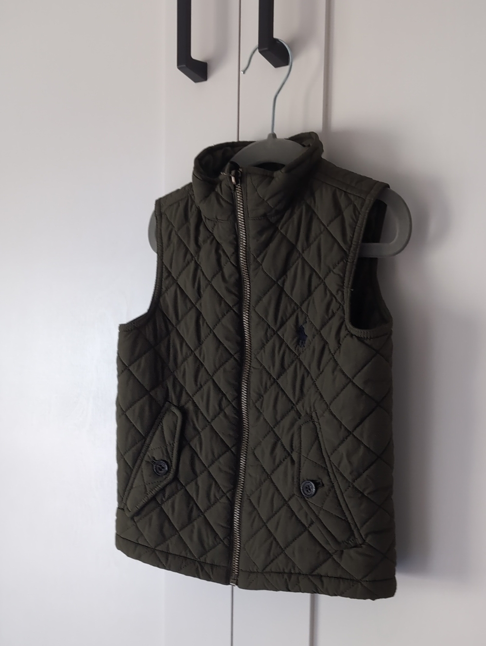 Polo by Ralph Lauren Quilted Olive Vest for Kids